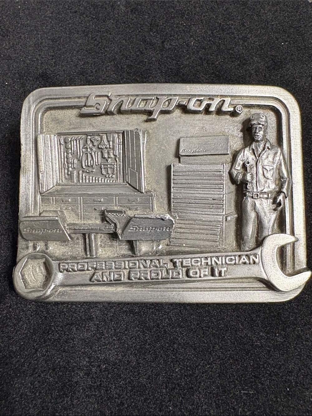 Snap-on Pewter Belt Buckle